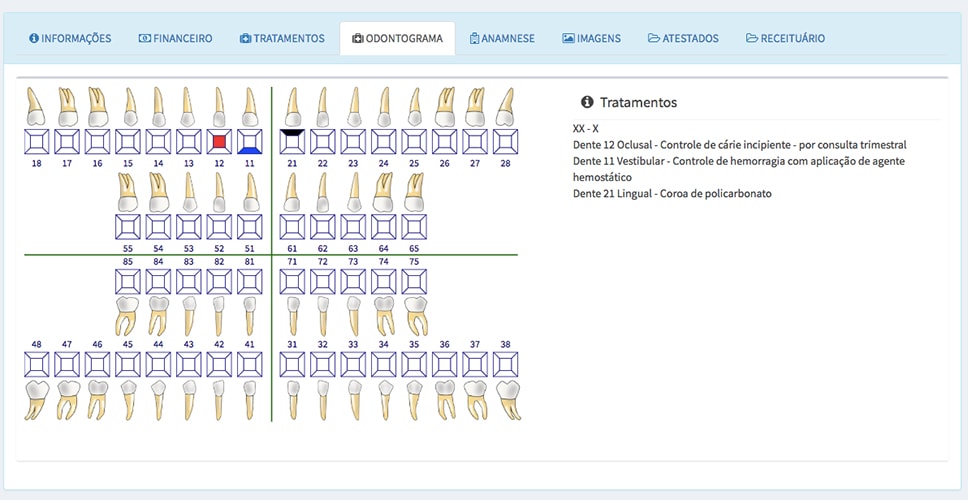 Anamnese Odontológica - Software Odontológico Dental SIGO